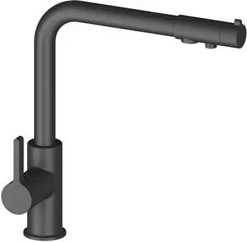 Смеситель для кухонной мойки Timo Hette 1026/03F черный