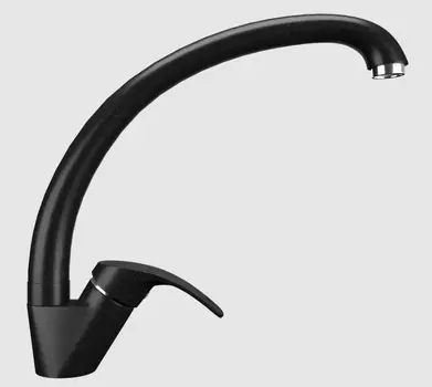 Смеситель для кухонной мойки Ulgran U-007-344 ультра-черный