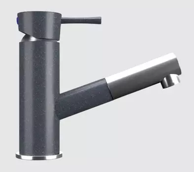 Смеситель для кухонной мойки Ulgran U-009-343 антрацит