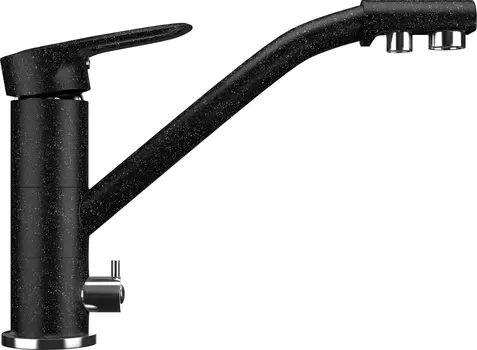 Смеситель для кухонной мойки Ulgran U-010-308 черный