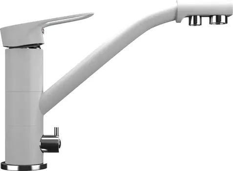 Смеситель для кухонной мойки Ulgran U-010-341 молочный