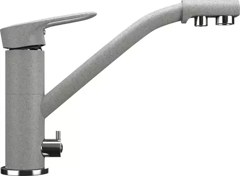 Смеситель для кухонной мойки Ulgran U-010-310 серый