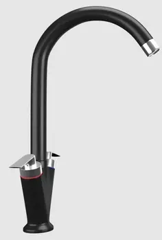 Смеситель для кухонной мойки Ulgran U-011-344 ультра-черный