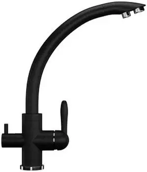 Смеситель для кухонной мойки Ulgran U-017-308 черный