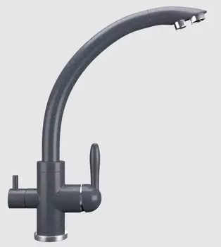 Смеситель для кухонной мойки Ulgran U-017-343 антрацит