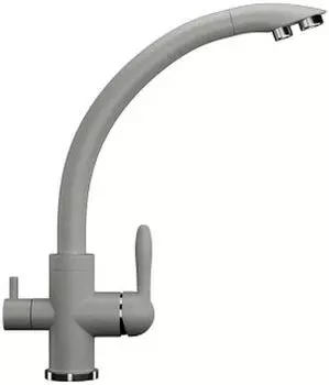 Смеситель для кухонной мойки Ulgran U-017-310 серый