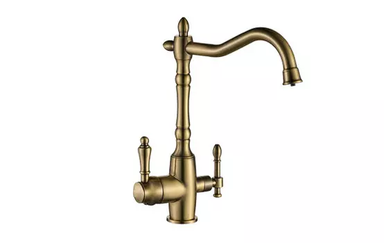 Смеситель для кухонной мойки Ulgran U-018 бронза