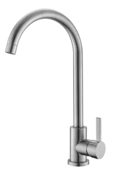 Смеситель для кухонной мойки Voda K 55 нержавеющая сталь