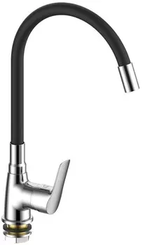 Смеситель для кухонной мойки VODA Spring SG519B хром/черный