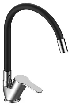 Смеситель для кухонной мойки VODA Tide TD519B хром/черный