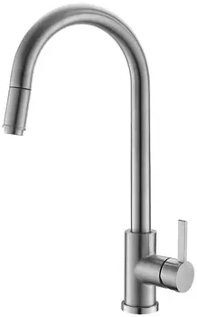 Смеситель для кухонной мойки VODA Vessel VSL519 сталь