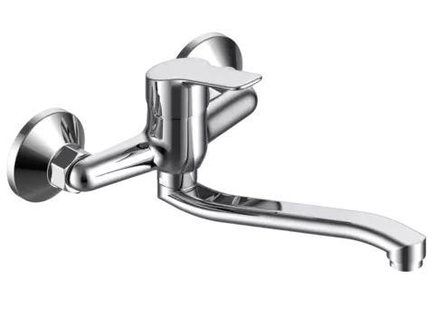 Смеситель для кухонной мойки VODA Wave WA02 хром