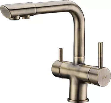 Смеситель для кухонной мойки WasserKRAFT A8037 светлая бронза
