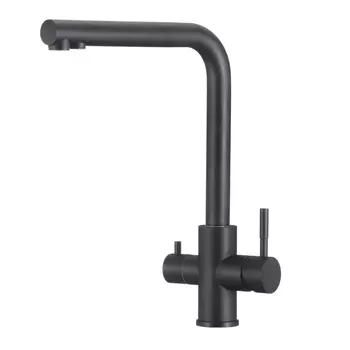 Смеситель для кухонной мойки WesnaArt EKO05-151Black черный