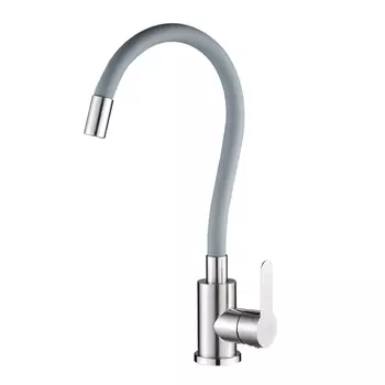 Смеситель для кухонной мойки WesnaArt EKO EKO05-141 сатин/серый