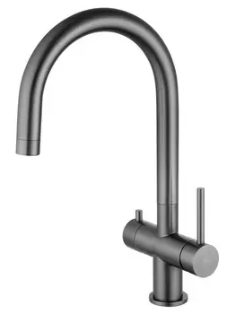 Смеситель для кухонной мойки Wonzon & Woghand WW-3211-BGG темный графит