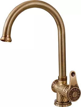 Смеситель для кухонной мойки Zorg Antic A 407K-BR