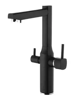 Смеситель для кухонный мойки Shouder Unique 0170810 черный / хром