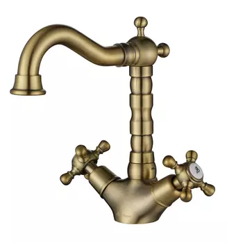 Смеситель для раковины Aksy Bagno Lucia 202-Bronze