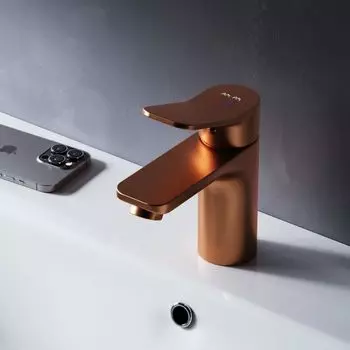 Смеситель для раковины Am.Pm X-Joy F85A02144 розовое золото