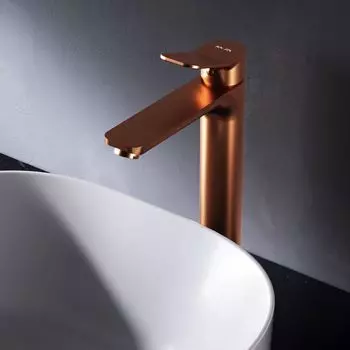 Смеситель для раковины Am.Pm X-Joy F85A92044 розовое золото