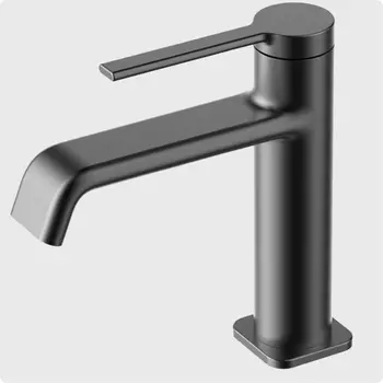 Смеситель для раковины AQUAme Asti AQM6410GM серый матовый