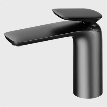 Смеситель для раковины AQUAme Como AQM6510GM серый матовый