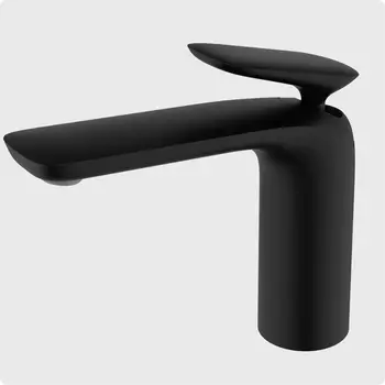 Смеситель для раковины AQUAme Como AQM6510MB черный матовый