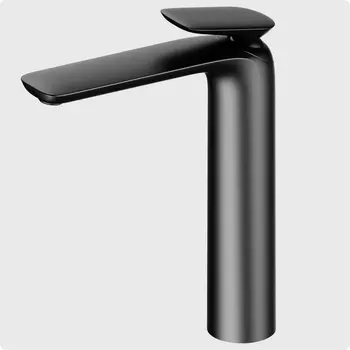 Смеситель для раковины AQUAme Como AQM6514GM серый матовый