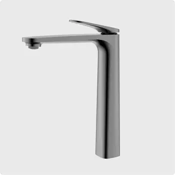 Смеситель для раковины AQUAme Imola AQM6714GM серый матовый