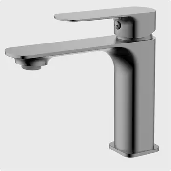 Смеситель для раковины AQUAme Monza AQM6310GM серый матовый