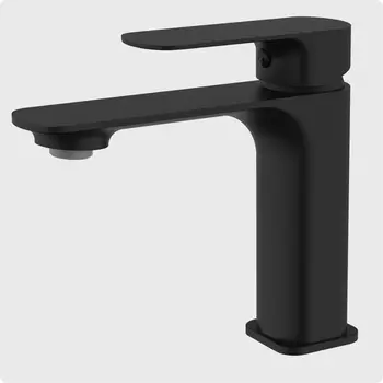 Смеситель для раковины AQUAme Monza AQM6310MB черный матовый