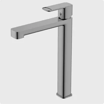 Смеситель для раковины AQUAme Parma AQM6614GM серый матовый