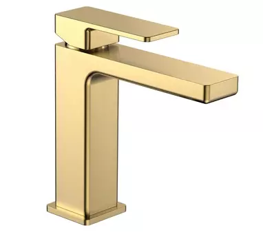 Смеситель для раковины AQUAme Savona AQM6810BG золото шлифованное