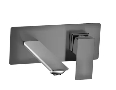 Смеситель для раковины AQUAme Savona AQM6815GM хром черный