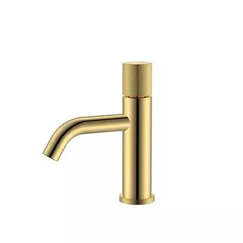 Смеситель для раковины Boheme Stick 121-GG.4 золото spirale