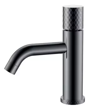 Смеситель для раковины Boheme Stick 121-SGM графит глянец diamond