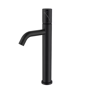 Смеситель для раковины Boheme Stick 122-B-MR-B черный/черный мрамор