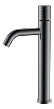 Смеситель для раковины Boheme Stick 122-SGM графит глянец diamond