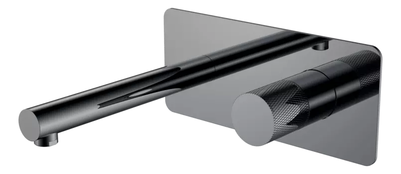 Смеситель для раковины Boheme Stick 125-SGM.2 графит глянец touch