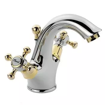 Смеситель для раковины Bugnatese Lady 934CRDO, хром/золото