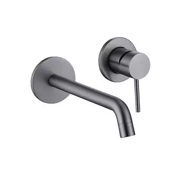 Смеситель для раковины Caprigo Don 53-027-GUN встроенный, оружейная сталь