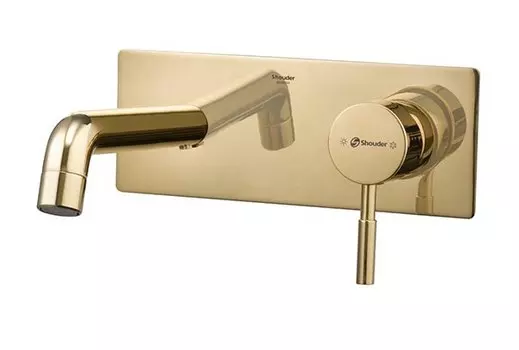 Смеситель для раковины-чаши Shouder Rogen 0250206 золото