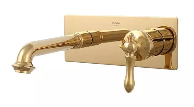 Смеситель для раковины-чаши Shouder Zigmond 0240206 золото