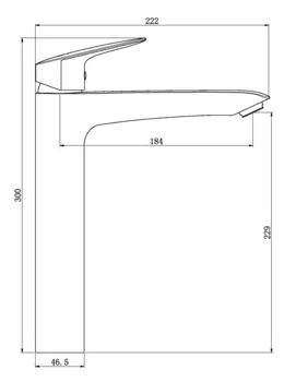 Смеситель для раковины ESKO Kaliningrad KG25 хром