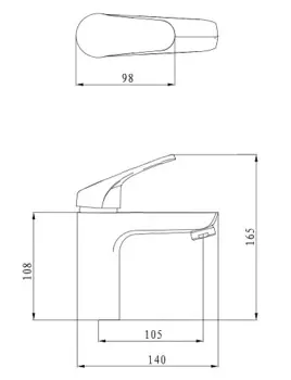 Смеситель для раковины ESKO Palermo PE 26 хром