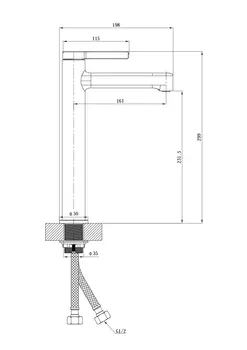 Смеситель для раковины ESKO Sochi SC25 хром
