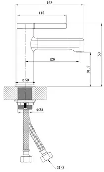 Смеситель для раковины ESKO Sochi SC26 хром