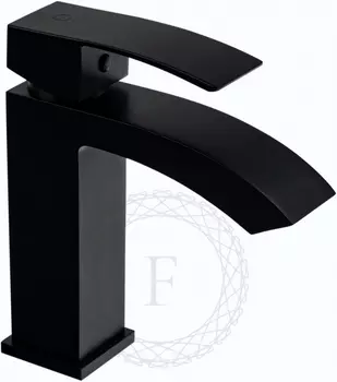 Смеситель для раковины Filarete Waterfall FL5010BL черный матовый