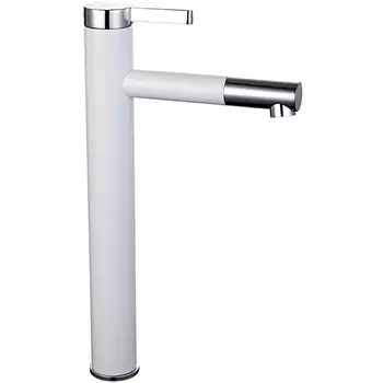 Смеситель для раковины Frap F1052-15, хром/белый